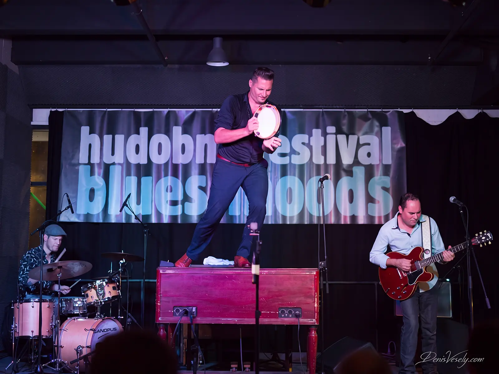 Hudobníci Blues Moods na pódiu